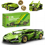 Didelis &bdquo;Lamborghini Cyberpunk&ldquo; kaladėlių rinkinys 1280 elementų 1:14 sportinių automobilių