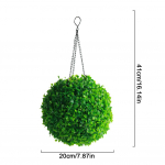 Dirbtiniai augalai Topiary Ball Dekoratyviniai saulės LED &scaron;viestuvai sodo vakarėliui lauko vestuvėms namų dekoravimui Dirbtiniai buksmedžio kamuoliukai