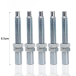 Universalus aliuminio droselio troselio reguliavimo varžtas Motociklo sankabos troselio laido reguliatorius M8 Motociklo sankabos varžtas 5pcs sidabras
