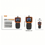 Diagnostikos skaitytuvas Professional OBD2 - Skaitykite duomenis realiuoju laiku, tikrinkite variklio indikatorius ir i&scaron;trinkite klaidas - automobiliams ir motociklams juoda