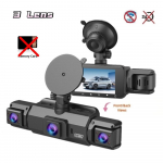 Automobilinis vaizdo registratorius 4 kanalų Juodoji dėžė WiFi Vairavimo kamera FHD 1080P Naktinis matymas Ciklinis įra&scaron;ymas Automobilio priedai 3 Lens