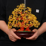 28cm Natūralus Rožinis Kri&scaron;tolo Gyvybės Medis Čakrų Kri&scaron;tolo Medis - Bonsai Feng Shui Pinigų Medis Gijimui ir Sėkmei - 11 multi