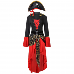 Moteri&scaron;kas didelio dydžio pirato kostiumas, S-3XL - Europos ir Amerikos stilius, Seksualus Helovino Cosplay apranga 3XL