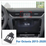 17mm Specialūs laikikliai Skoda Octavia Automobilio telefono laikikliui GPS palaikymui Fiksuotas laikiklis Oro ortakio pagrindo priedai 2015- oranžinė