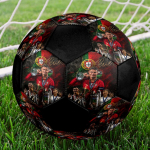 1 vnt. CR7 futbolo kamuolys, 5 dydis, salės futbolo kamuolys, madingas, spalvingas, žaidimams kieme - Puiki dovana sporto gerbėjams HE19