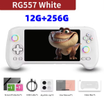 ANBERNIC RG557 Ne&scaron;iojama žaidimų konsolė 5,48 AMOLED ekranas Dimensity 8300 Android 14 Auk&scaron;tos rai&scaron;kos vairasvirtės Vaizdo grotuvas RG 557