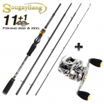 Žvejybos ritės ir me&scaron;kerykočiai Kombinuotosios anglies pluo&scaron;to me&scaron;kerykočiai su &bdquo;Baitcasting&ldquo; žvejybos ritėmis Bass Fishing