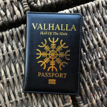 Valhalla paso vir&scaron;elio riboto leidimo mitologinė istorija VAlhalla Hills pataiso paso laikiklis juoda