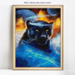5D &bdquo;pasidaryk pats&ldquo; deimantinis siuvinėjimas &bdquo;Animal Wolf&ldquo; Viso apvalaus kri&scaron;tolo deimantų tapyba kryželiu 20X30CM