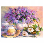 Pilnas apvalus gręžtuvas &bdquo;pasidaryk pats&ldquo; deimantinis paveikslas &bdquo;Levanda&ldquo; Siuvinėjimo kryželiu siuvinėti mozaikiniai kalnų kri&scaron;tolo akmenys 20X30CM