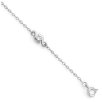 Altesse [Q4840] - Bracelet argent 'C&acirc;lin' blanc argent&eacute; (rhodi&eacute;) - motif 12x5 mm