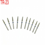 10vnt Dental Diamond Bur Drill Vidutinio poliravimo lygintuvas dantis balinantis Dantų poliruoklis Dentista Tools TR-23