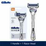 Gillette SkinGuard Razor Skinguard technologija pa&scaron;alina riebalus ir negyvas odos ląsteles skutant SkinGuard peiliukų skustuvo kostiumą