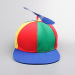 Vasaros Moterys Vyrai Sraigtasparnis Propeleris Beisbolo kepurės Spalvingos spalvingos kepuraitės nuo saulės vaikams Vaikams Reguliuojama Snapback Tėčio kepurė 56-61cm
