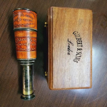 Unikalus Gilbert Sons funkcinis teleskopas i&scaron; žalvario, pagamintas Londono karali&scaron;kajame laivyne 1895 m.