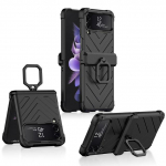 &Scaron;arvų vyris, skirtas Samsung Galaxy Z Flip 3 Flip 4 5g dėklas Kietas žiedinis stovas Magnetinis apsauginis dangtelis Z Flip 3 5G levanda