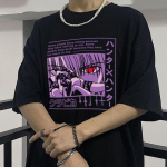 Mados anime figūra Unique Hunter X Hunter Kurapika vyri&scaron;ki mar&scaron;kinėliai Killua Zoldyck Print Harajuku mar&scaron;kinėliai Unisex trumpomis rankovėmis Anime mar&scaron;kinėliai L