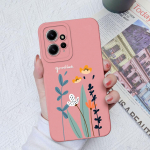 Gėlių dėklai, skirti Xiaomi Redmi Note 12 11 10 9 8 7 Pro Max Galinis dangtelis Mielas avokado mink&scaron;tas silikoninis fotoaparato apsauginis telefono fondas Redmi Coques Redmi Note 11S 4G pilka