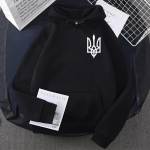 Ukraine Hoodie Vyri&scaron;kas megztinis Zelensky Ukrainian vyri&scaron;kas megztinis Harajuku Fleece žiemos stovas su Ukrainos megztiniu su gobtuvu XL