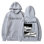 Drift japonų anime AE86 gobtuvas Initial D dvipusiai megztiniai su gobtuvu Unisex R34 Skyline GTR JDM laisvalaikio laisvi megztiniai L