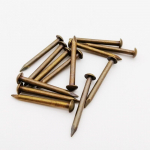 100 vnt ~ 25 vnt senovinio žalvario bronzos aukso skersmuo 1,2 mm 1,5 mm 2 mm 3 mm gryno vario mažos mini apvalios galvos baldų vinių ilgis = 8-55 mm Bronze-2x20mm 50pcs