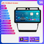 8G+128G DSP IPS Carplay 2 Din Android radijas, skirtas A6 C5 1997&ndash;2004 S6 RS6 AI Voice 4G-LTE automobilinis daugialypės terpės GPS 2 din i&scaron;manusis ekranas RDS Autoradio S6 8Core 6G 64G