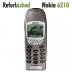 Atnaujintas originalus Nokia 6210 GSM 900 / 1800 mobilusis telefonas su 1 SIM kortele No charger pilka spalva
