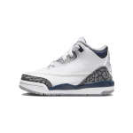 Air Jordan 3 Retro TD Midnight Navy Kūdikio Kedai White Cement-Grey Black DM0968-140 17