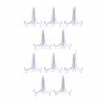 2/5/10 vnt skaidraus plastiko lėk&scaron;čių laikikliai trikampės konstrukcijos stabilios atramos sulankstomi vitrininiai stovai vestuvėms, namų dekoro gimtadieniams 3