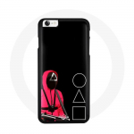 Coque de t&eacute;l&eacute;phone - MANIACASE - Iphone 6 - Noir - S&eacute;rie Squid game Masque