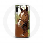 Coque pour Samsung Galaxy A50 Quarter Horse Marron Race de cheval
