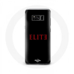 Coque pour Samsung Galaxy S8 Elite Saison 5 Logo Rouge Fond Noir