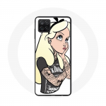 Coque pour Samsung Galaxy A22 4G Alice princesse tatou&eacute;e