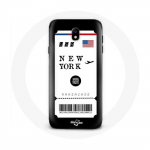 Coque pour Samsung Galaxy S5 Billet d'avion New York