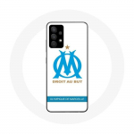 Coque pour Samsung Galaxy A13 5G Olympique de Marseille Logo Fond Blanc