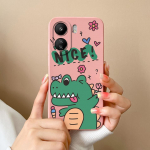 Skirtas &bdquo;Xiaomi Redmi Note 13 Pro 13R 13C K60 Ultra K70 Pro K70E&ldquo; dėklui mielam dinozaurui, auk&scaron;tos kokybės matiniam skysto silikono galinio dangtelio apsauginiam korpuso buferiams redmi 13C 5G