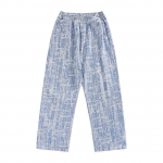 Vyri&scaron;ki madingi džinsai Vyri&scaron;ki gatvės drabužiai Hip-hopo laisvos tiesios džinsinės kelnės Vyri&scaron;kos kelnės