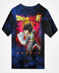 Dragon Ball Z Japonijos anime Vegeta Tie Dye Tee Unisex mar&scaron;kinėliai