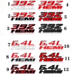 Automobilio bagažinės logotipo lipdukas Sparno emblemos ženklelio lipdukas, skirtas Caravan Challenger kalibro įkrovikliui Durango Bumblebee Wrangler Patriot Cherokee 1