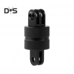 Vertikalus stovo prailginimo svirtis, aliuminio 360 laipsnių besisukantis fotoaparato laikiklis, vertikalus metalinis pasukamas trikojo adapteris, skirtas Gopro Hero12/11 juoda