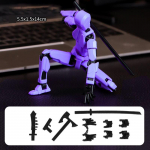 13 sujungtų judančių veiksmo figūrėlių Formos keitimo robotas 3D atspausdintas manekenas personažas Surink žaislus Tėvams ir vaikams Žaidimas Vaikams Dovanos Slėgį mažinantis žaislas