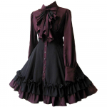 Viduramžių gotikinė Bow Dress Renesansinė Steampunk suknelė XS