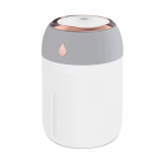 Ne&scaron;iojamas oro drėkintuvas Mini USB aromatų difuzorius su vėsia LED &scaron;viesos migla, skirtas miegamajam namų automobilių augalams valytuvas Humificador 330ml &scaron;viesiai pilka spalva