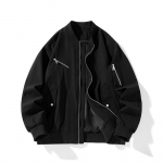 Vyri&scaron;ka rudens ir žiemos striukė, universali rudens ir žiemos didelio dydžio vyri&scaron;ka beisbolo uniforma striukė 8XL juoda