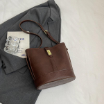 2024 nauja korėjieti&scaron;ko stiliaus didelės talpos kibiro rankinė, mados tendencija, retro, universali moteri&scaron;ka rankinė, rankinė per petį, kurjerio rankinė