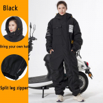 Motociklo striukė Žieminis &scaron;altai atsparus vėjui kostiumas Motociklo visureigio įranga Vyri&scaron;kas ir moteri&scaron;kas slidinėjimo kostiumas Velvet M juoda