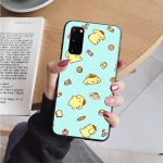 AH47 Pompompurin juodas dėklas, skirtas Samsung Note 20 Lite S24 Ultra S23 S22 A05 A06 A11 A71 A15 A16 A13 A24 A25 A33 A52 A53 M55 M35 sofos dangtelis Samsung M21 žalia