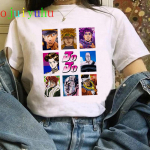 Manga mar&scaron;kinėliai Japoni&scaron;ki anime Jojo Bizarre Adventure mar&scaron;kinėliai Moterims Kawaii animacinis Jojo mar&scaron;kinėliai Harajuku juokingas vir&scaron;us mar&scaron;kinėliai moteri&scaron;ki XL