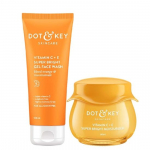 Dot & Key Vitaminas C Kasdienį &Scaron;vytėjimą Stiprinantis Odos Priežiūros Rinkinys (Vitaminas C Drėkinamasis kremas 60 ml ir Vitaminas C Veido prausiklis)| Visų tipų odai | Moterims ir vyrams