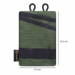 Manba daugiafunkcis mini EDC monetų ir kortelių laikymo krep&scaron;ys Without Strap žalia